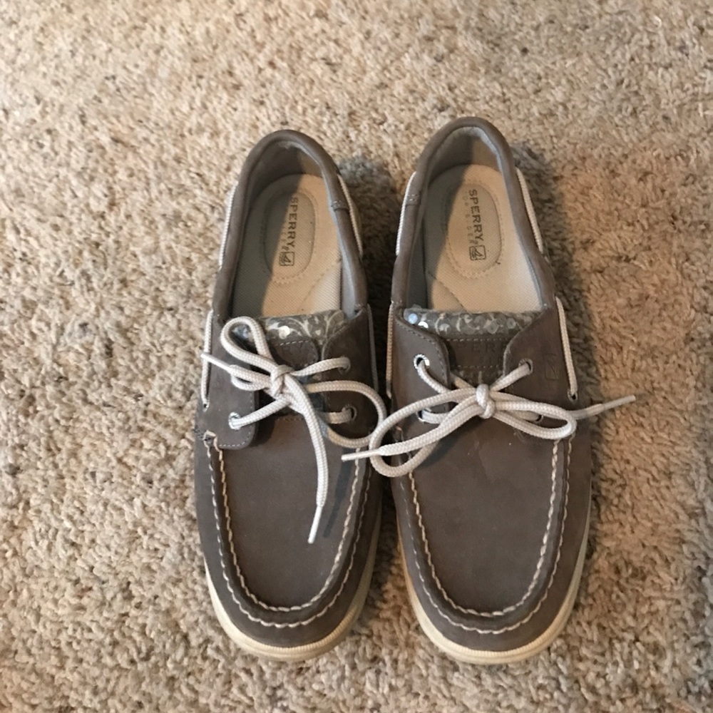 Gray Sperry's with sequin detail
