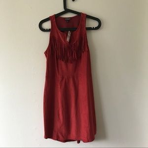 Express suede dress