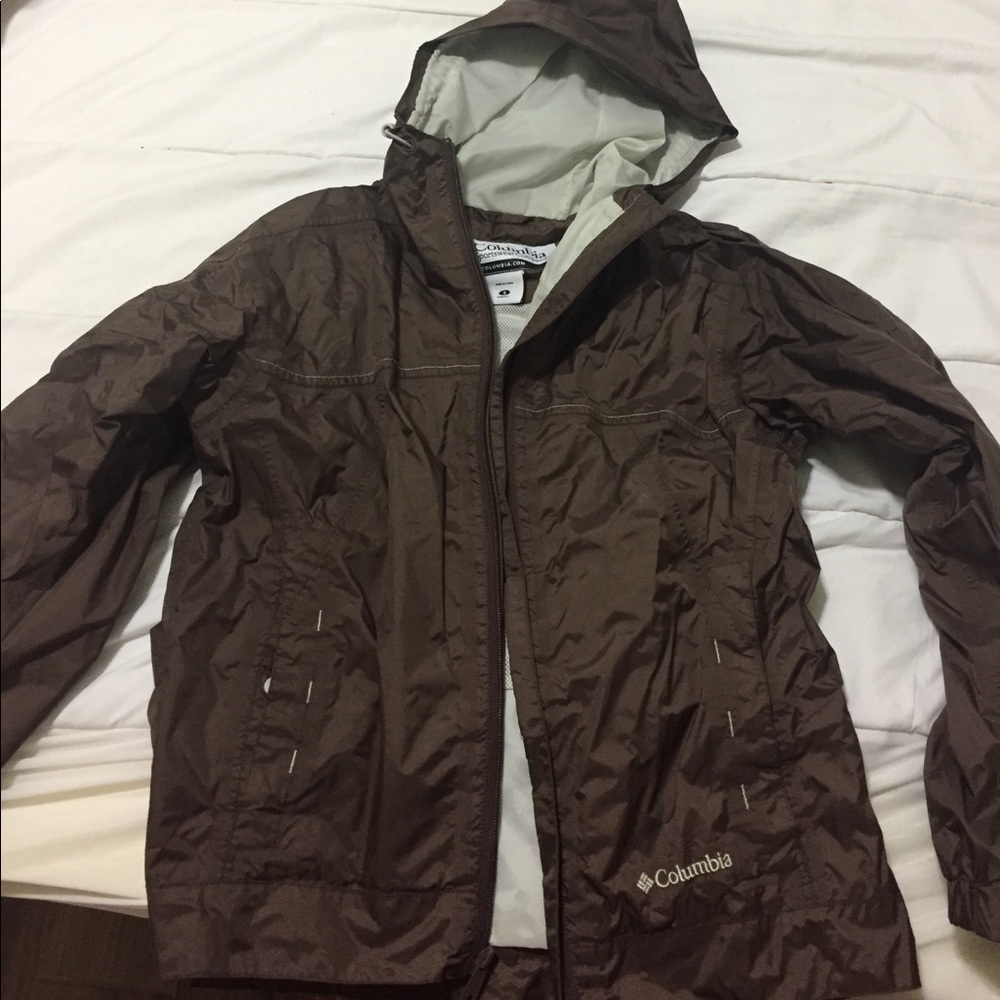 Brown Columbia Rain Jacket