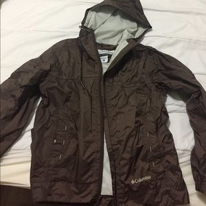 Brown Columbia Rain Jacket