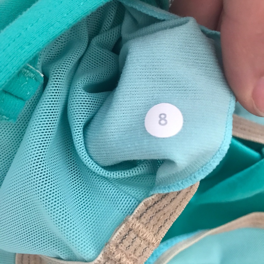 LULULEMON ruched bust tank top teal Bali Breeze 8 - Picture 8 of 8
