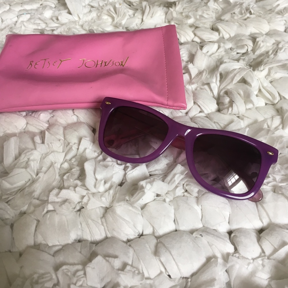 Betsy Johnson Purple Wayfarers