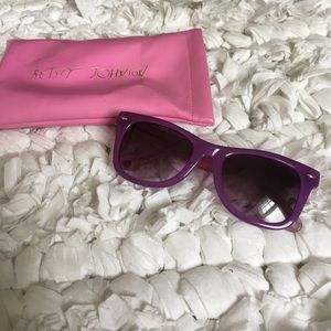 Betsy Johnson Purple Wayfarers