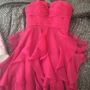 Strapless Pink Formal Dress