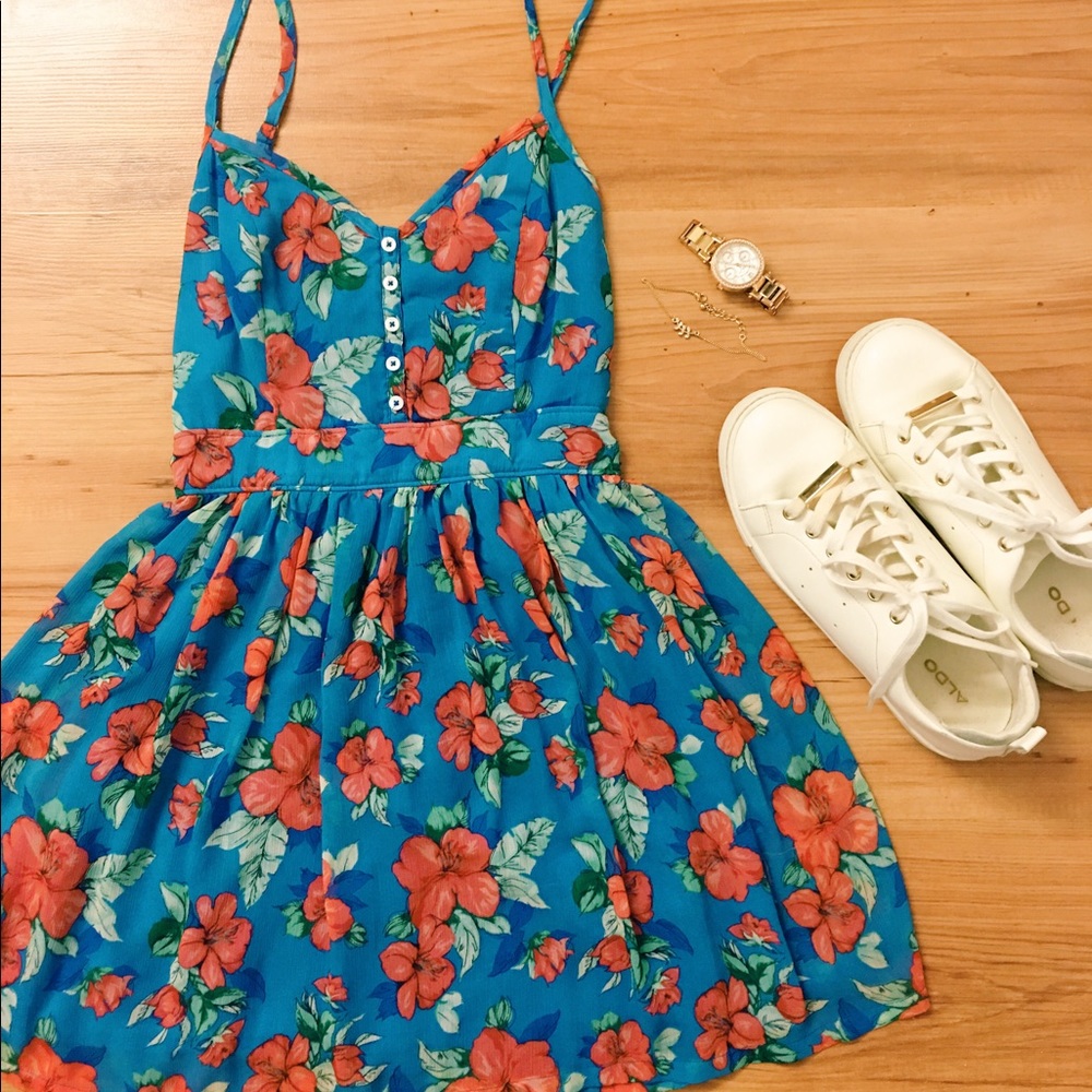 A flower summer dress