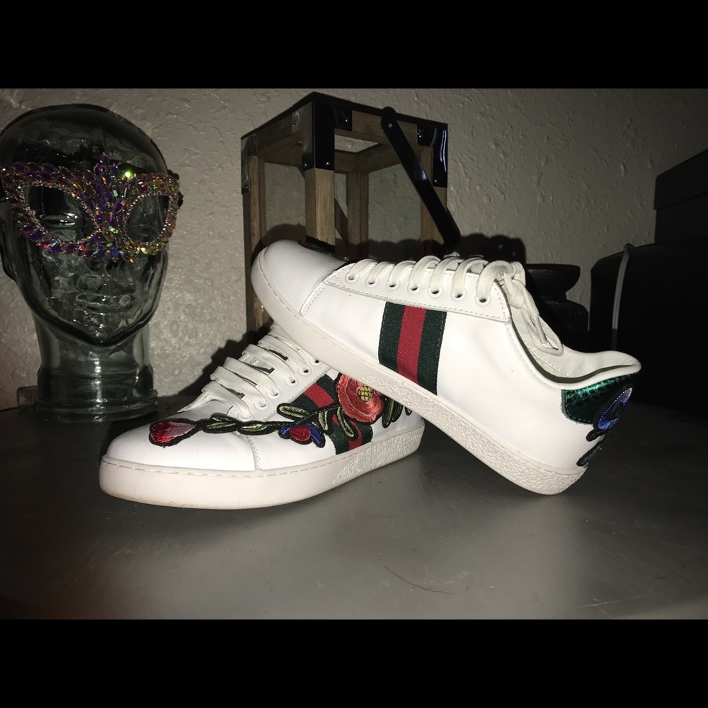Gucci Embroidered Sneakers