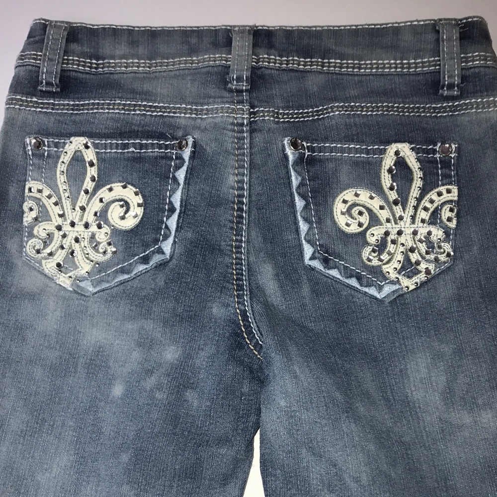 Revolt Girls Bermuda Denim Shorts Size 8 *NWT*