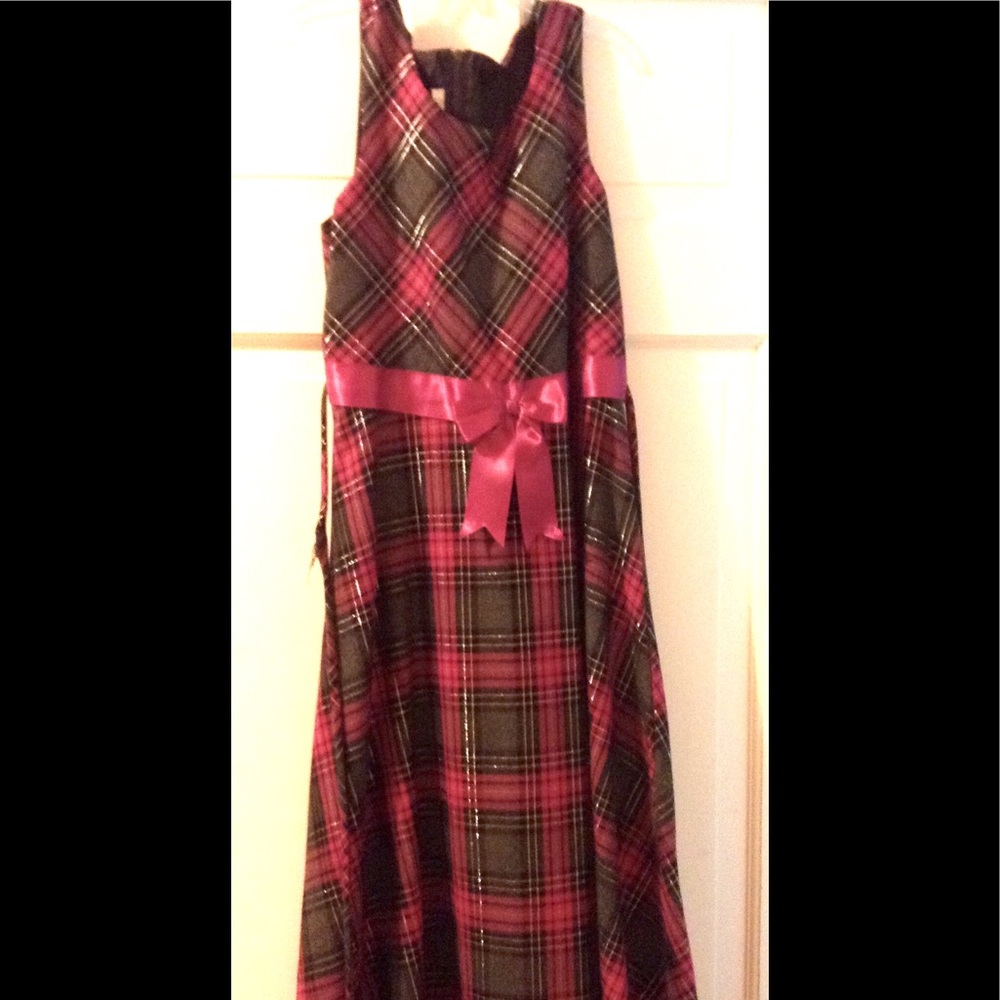 Gray and Fuscia Girls Dress