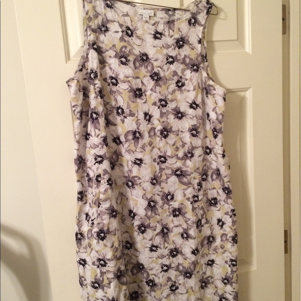 J Jill Linen Knee Length Dress - shift style