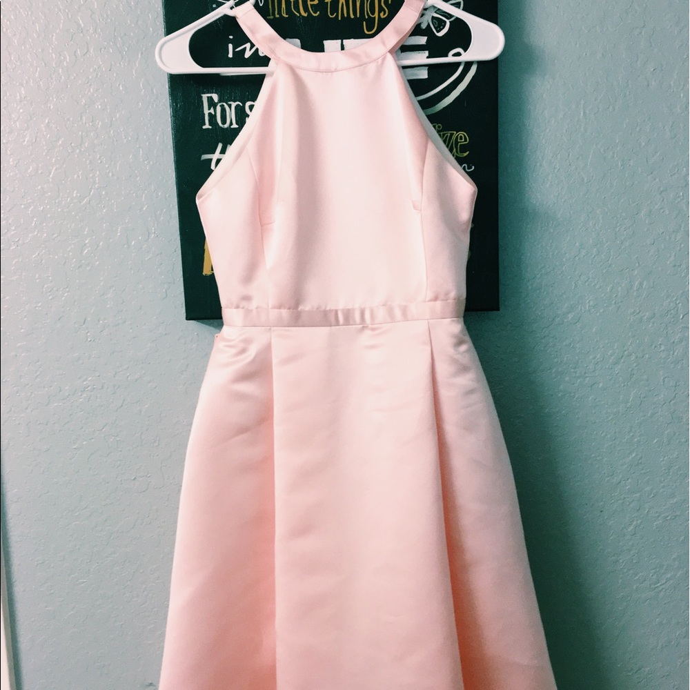 Pink pastel formal dress