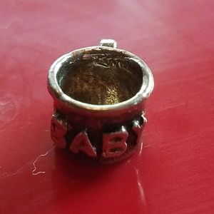 VINTAGE 1940'S STERLING SILVER BABY CUP CHARM