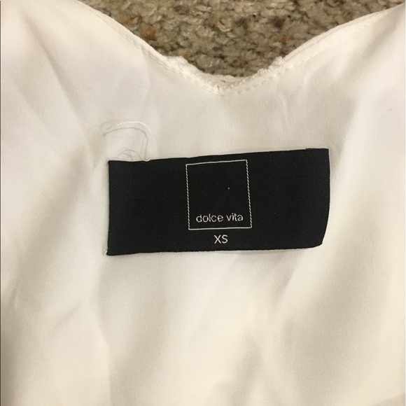 💋 Dolce Vita White Byzantine Dress Xs - Picture 6 of 8