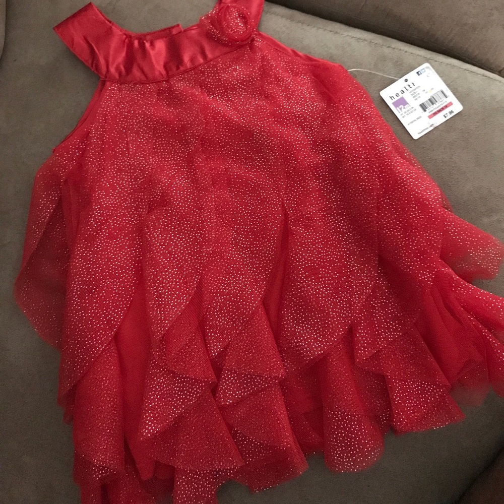 Red girls dress