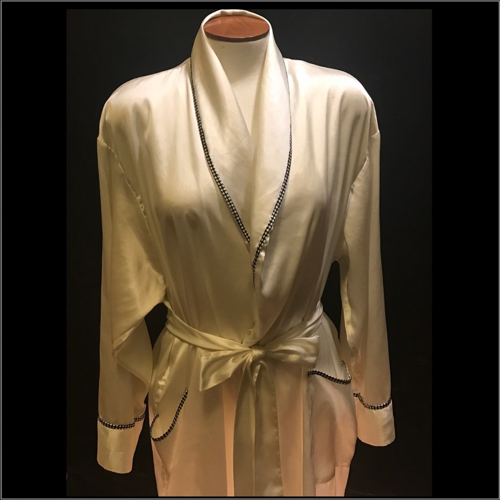 Victoria's Secret Silk White Robe