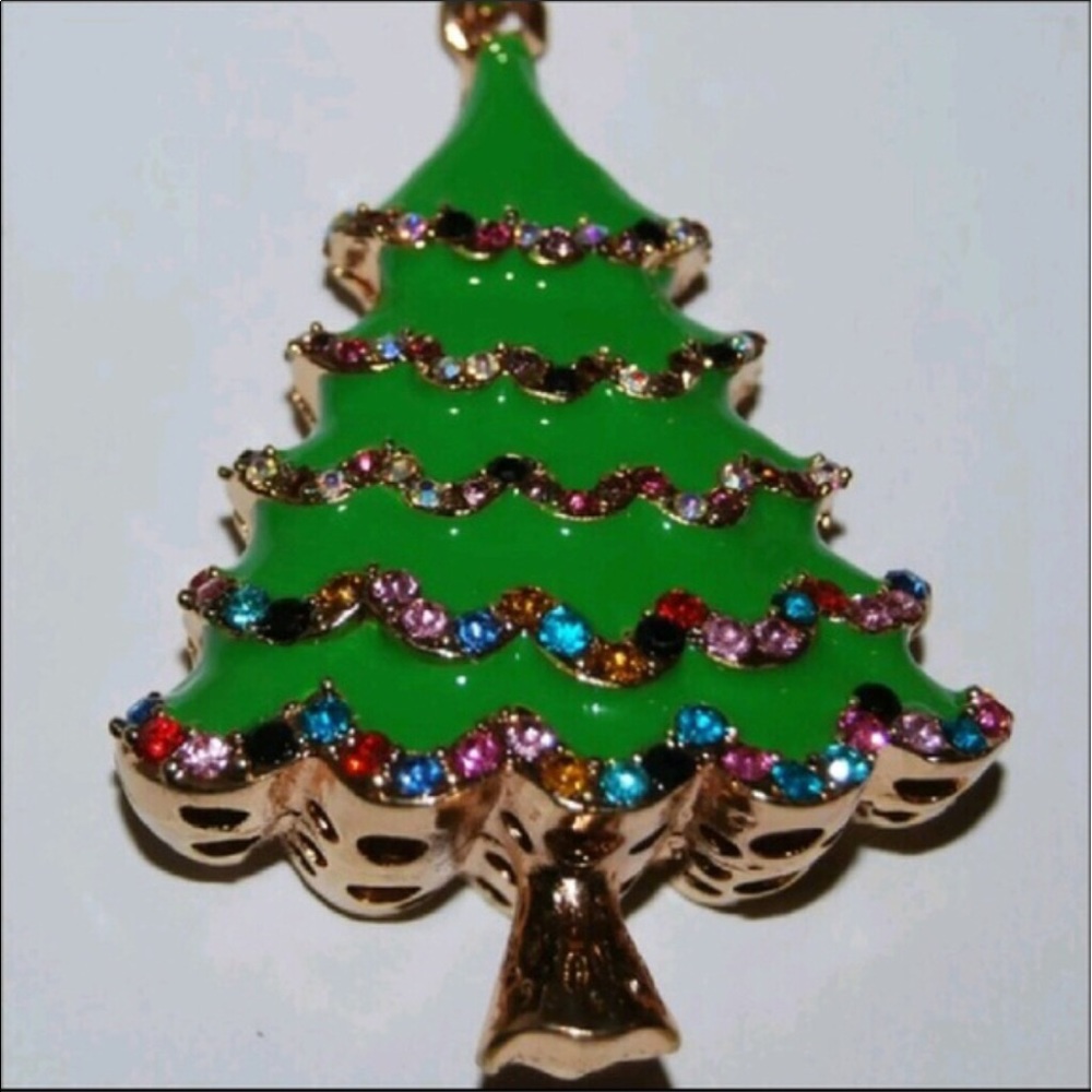 🎄FESTIVE CLASSIC CHRISTMAS TREE NECKLACE!!!