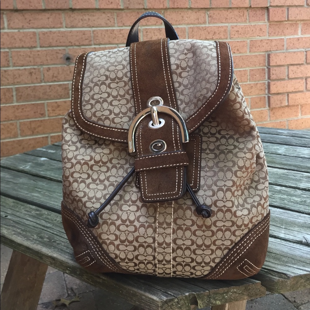 Coach backpack purse