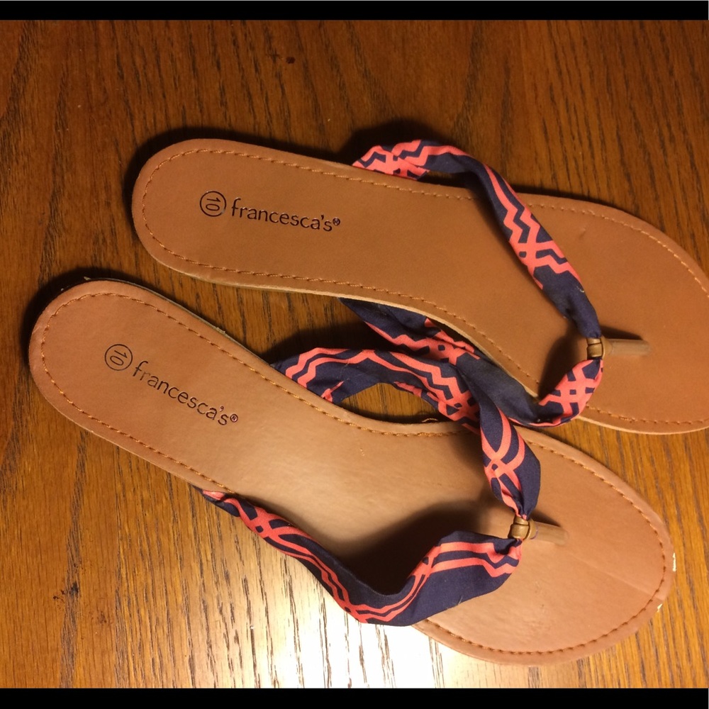 Francesca's ribbon thong sandals