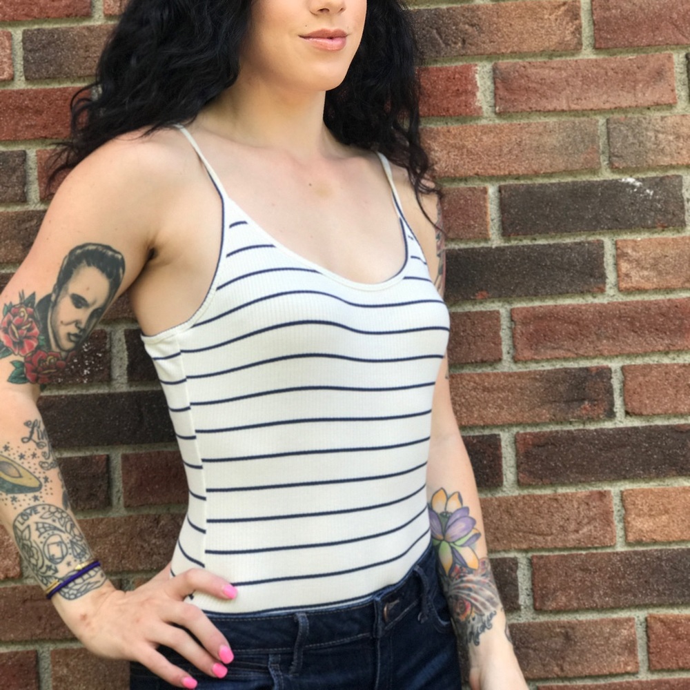 Striped Bodysuit