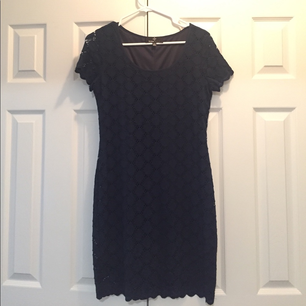Navy lace dress NWOT