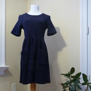 Whistles navy cotton dress