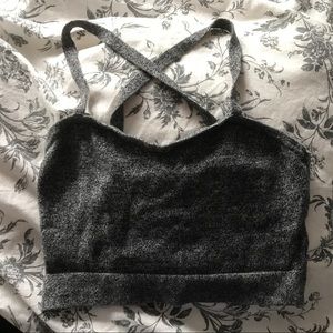 American Apparel grey cropped top!