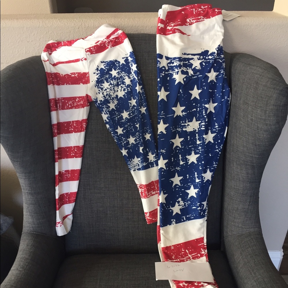 Americana leggings BNWT os n SM set