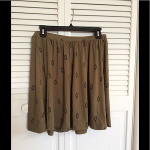 Olive green skirt