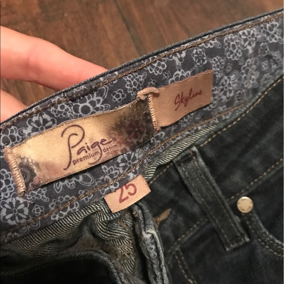 Paige denim "skyline skinny" size 25 - Picture 2 of 2