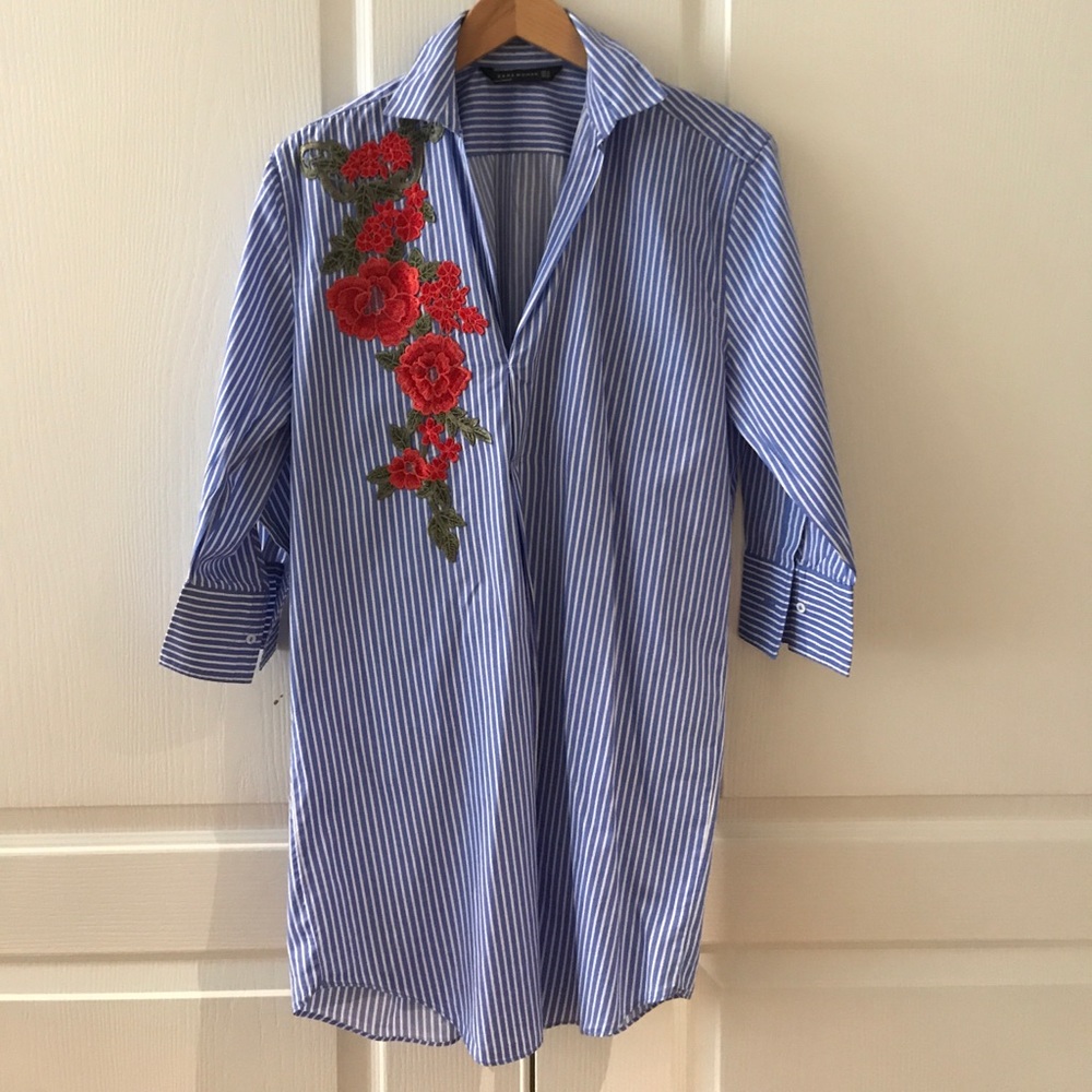 Brand new Zara shirt dress never been worn.
