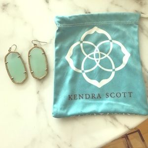 Mint colored Kendra Scott earrings