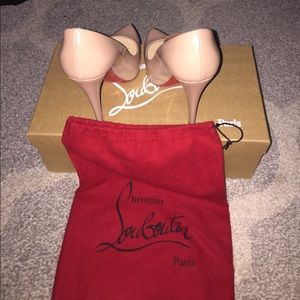 Louboutins rolando nude patent