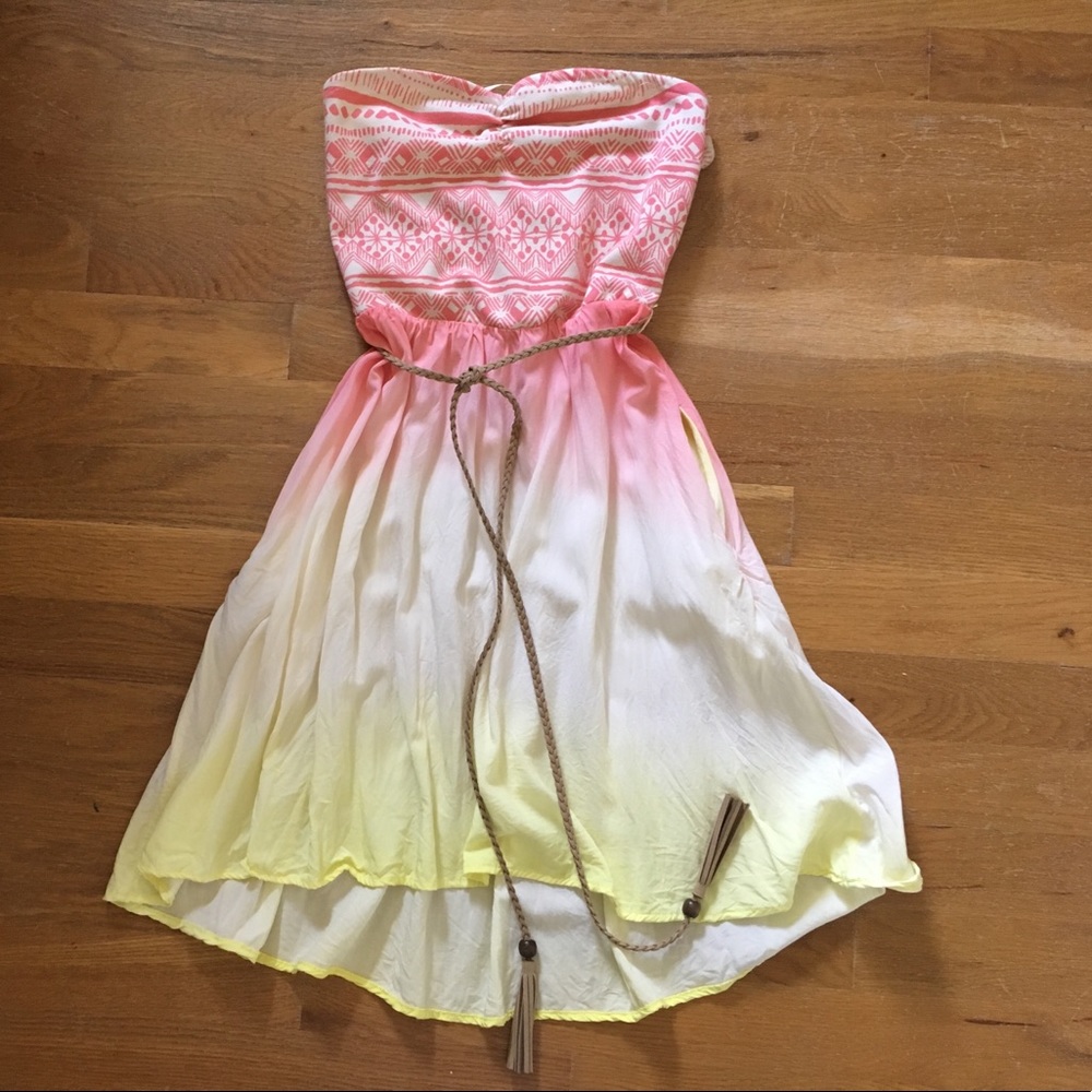 Strapless sundress (w/ removable belt)