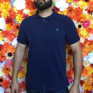 Men's royal blue polo