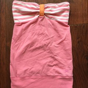 VS Pink Strapless Beach Cover up