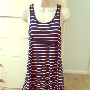 One clothing striped tank dress Small