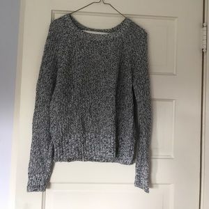 Knit black and white sweater!