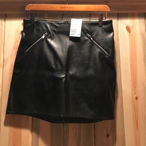 Faux leather skirt-NWT size 8