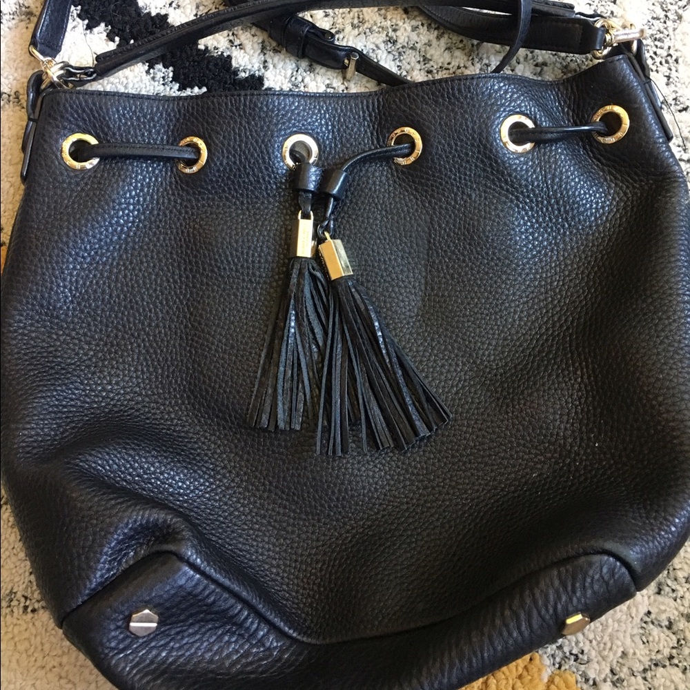 Henri Bendel Black Cinch Bag