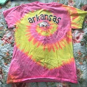 Arkansas Razorback Tie Die T Shirt