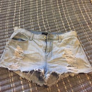 Forever 21 Light Denim Shorts