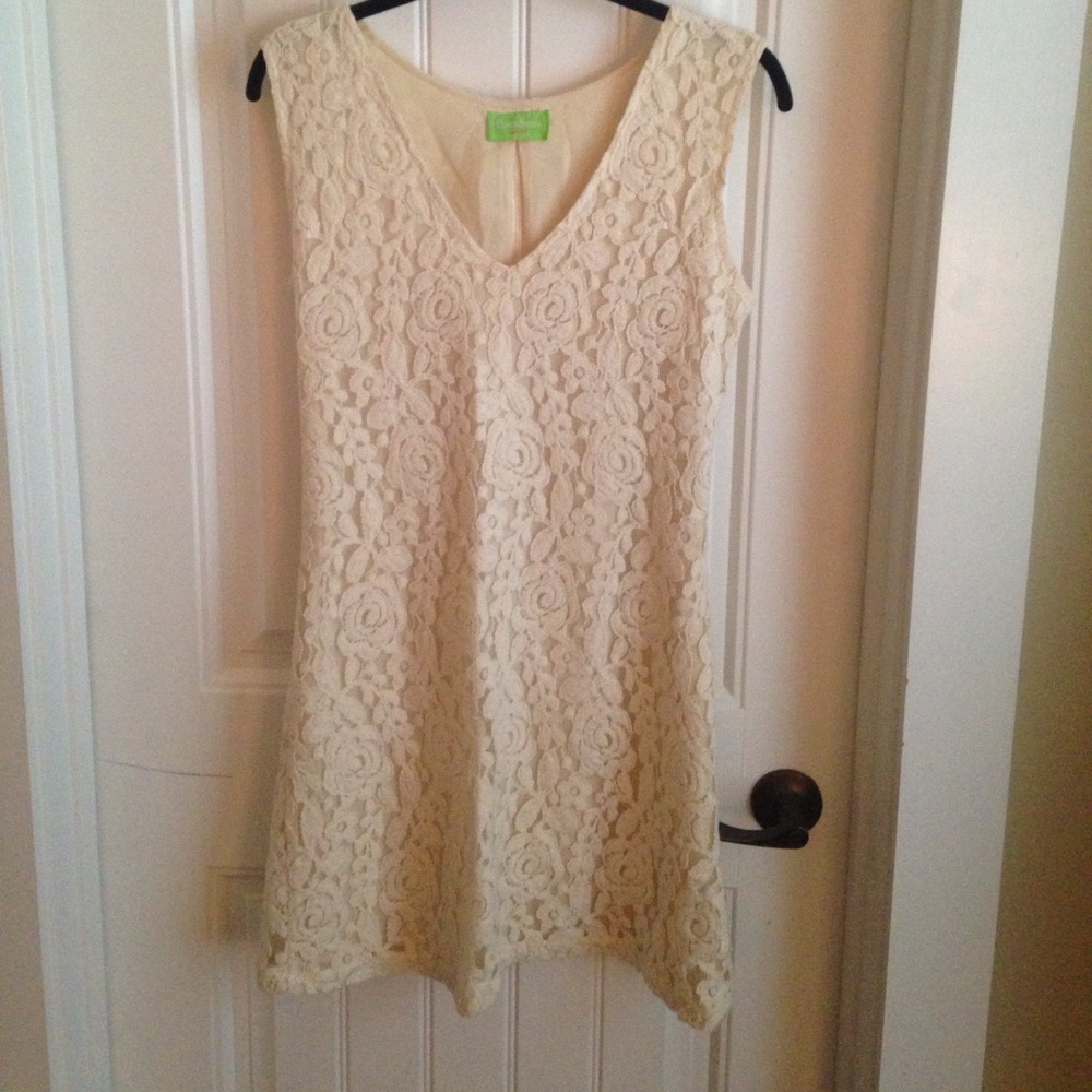 Beautiful and soft cream lace dress
