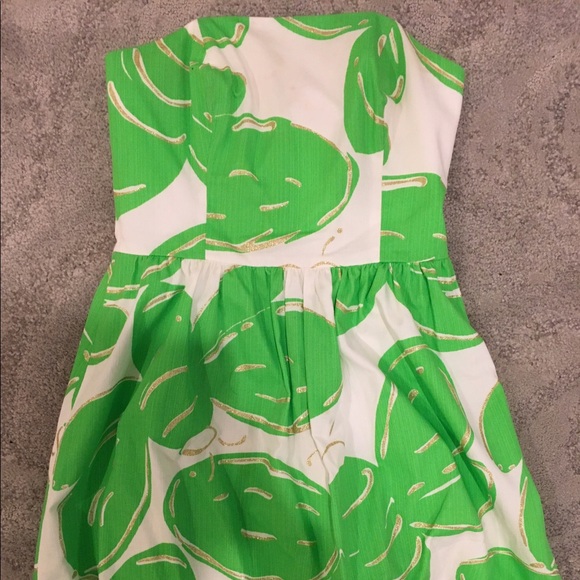 Lilly Pulitzer Lottie Strapless Dress - Picture 4 of 8