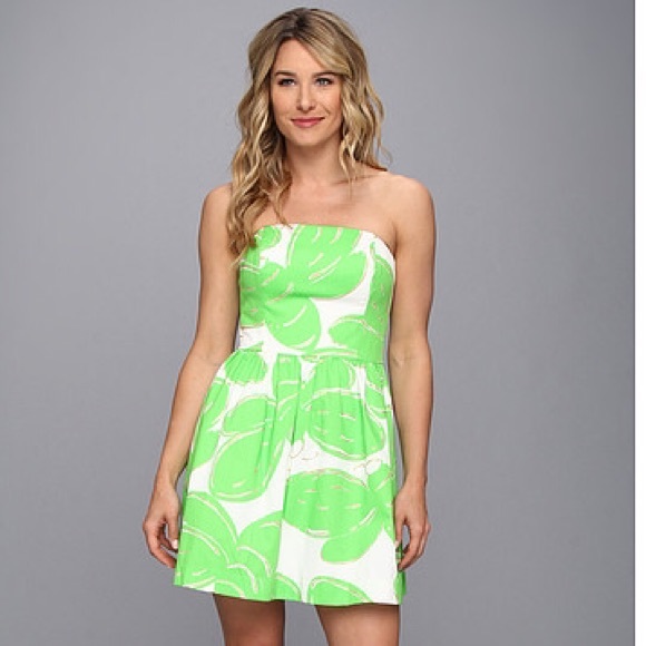 Lilly Pulitzer Lottie Strapless Dress - Picture 2 of 8