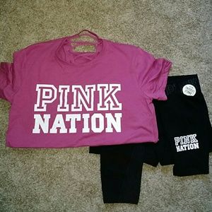 NWT Pink Nation Strappy Back T Shirt