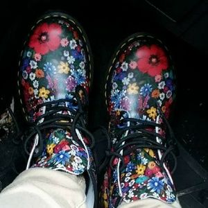 Dr. Martens floral boots