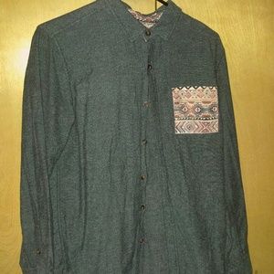 S Green Button Down Shirt - On the Byas - PacSun