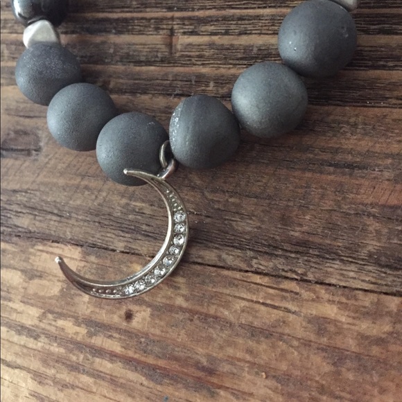 Metallic Moon Charm Bracelet - Picture 2 of 3