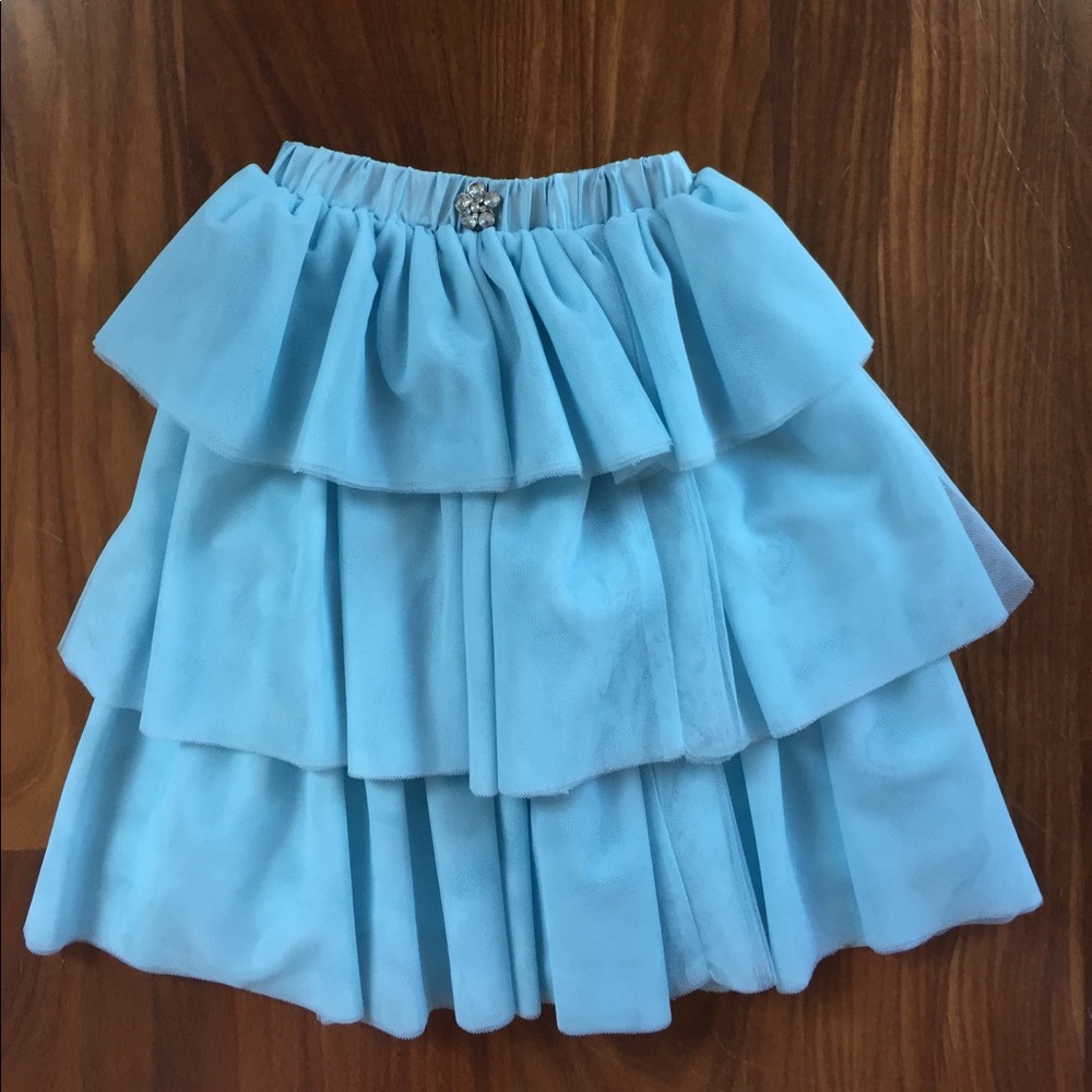 Mia Joy by Joyfolie Blue 3 Tier Skirt BEAUTIFUL!!!