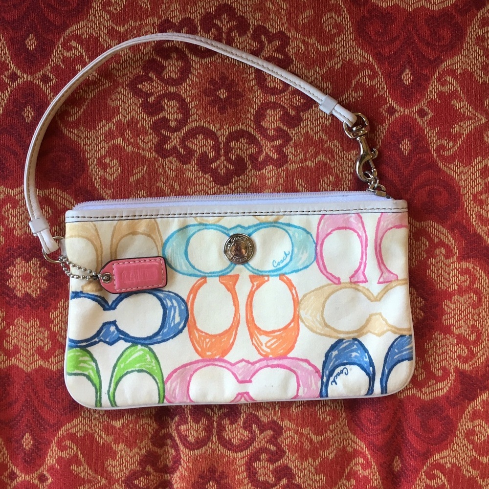 Coach Wristlet with Coach Logo