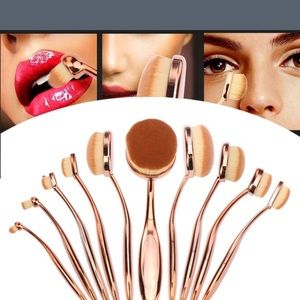 10pc makeup brush set